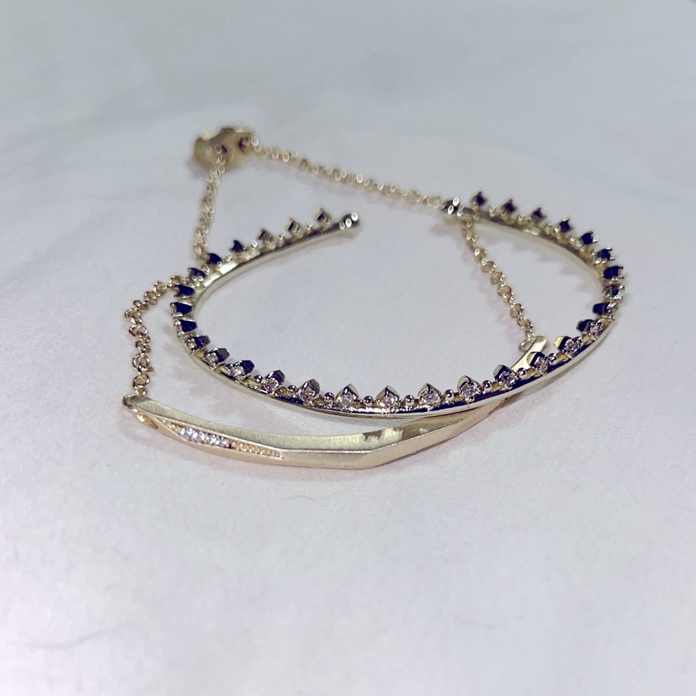 Kendra Scott gold tone bracelets